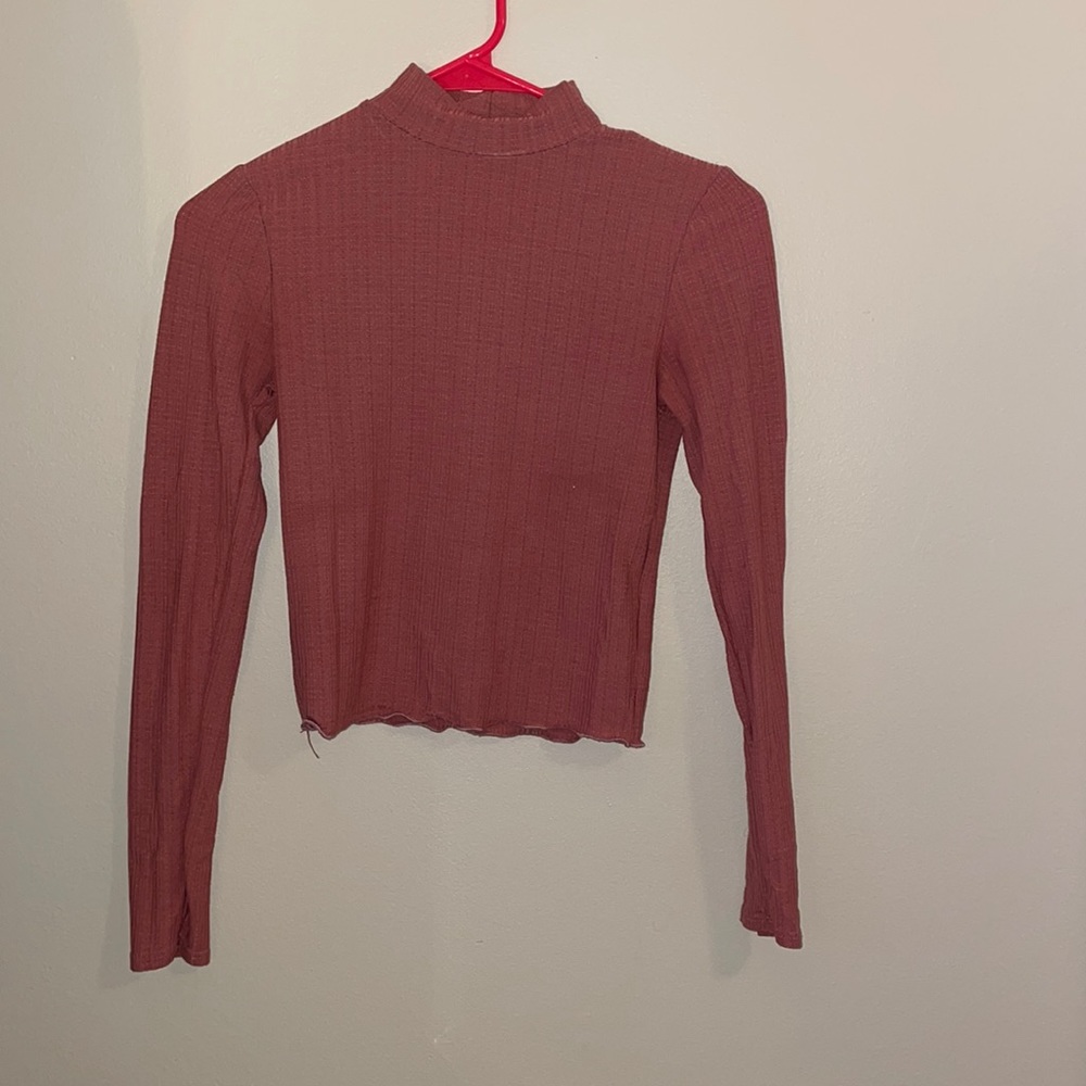 Mock turtle neck long sleeve